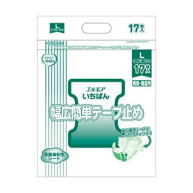 エルモア いちばん 幅広簡単テープ止め L 病院施設用 17枚入 【エルモア いちばん】 介護用おむつ