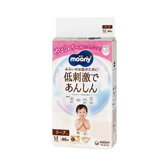 ムーニー 低刺激であんしん M 6kg〜11kg 紙おむつ テープ 46枚入 【ムーニーナチュラ...
