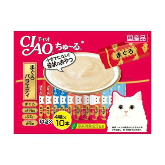 チャオ ちゅ〜る まぐろバラエティ 4種 14g*40本入 【ちゅ〜る】 猫用おやつ