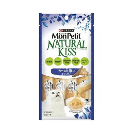 モンプチ ナチュラルキッス かつお節入りまぐろゼリー 10g*4本入 【モンプチ】 猫用おやつ