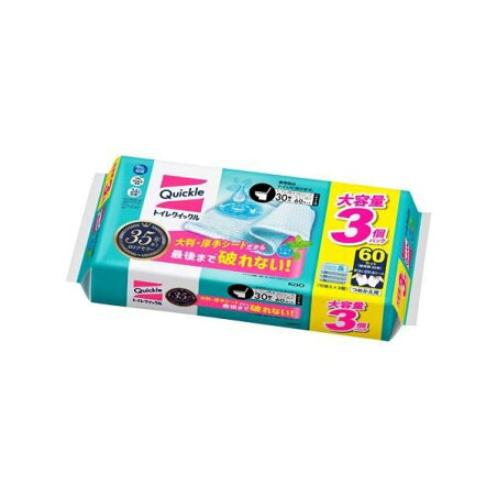 トイレクイックル ミントの香り つめかえ用 スーパージャンボパック 30枚 トイレ用 掃除用品