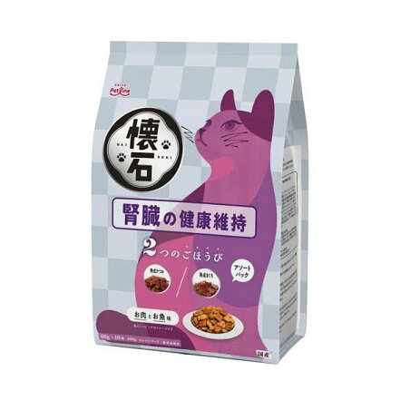 懐石 2つのごほうび 腎臓の健康維持 猫用 600g 【懐石】 キャットフード(ドライフード・総合栄養食)