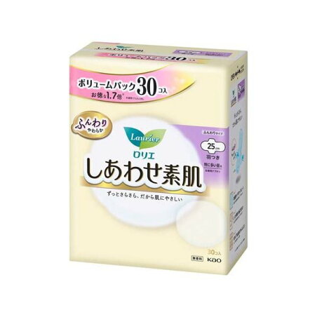 ロリエ しあわせ素肌 ボリュームパック 特に多い昼用 羽つき 30個入 【ロリエ】 生理用ナプキン