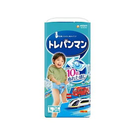 トレパンマン ブルー Lサイズ 9kg〜14kg 34枚入 【ムーニー トレーニングパンツ】 紙おむつ