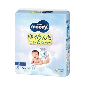 ムーニーマンゆるうんちモレ安心パンツM寝返り〜はいはい 5kg〜10kg 紙おむつ 72枚入 【ムーニーマン】 紙おむつ