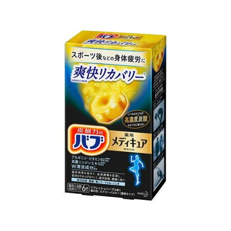 バブ メディキュア 爽快リカバリー 6錠 【バブ】 薬用入浴剤 疲労回復