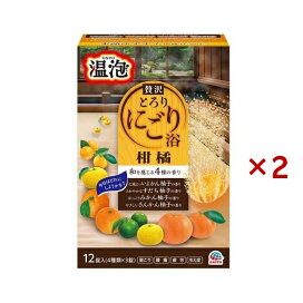 温泡 贅沢とろり にごり浴 柑橘 詰め合わせ アソート 12錠入×2セット 【温泡】 入浴剤