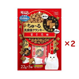 ちゅ〜る乳酸菌クランキーまぐろ味 22g×5袋入×2セット 猫用おやつ