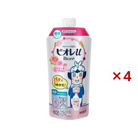 ビオレu ボディウォッシュ エンジェルローズの香り つめかえ用 340ml×4セット 【ビオレU(ビオレユー)】 ボディソープ(ボディシャンプー)