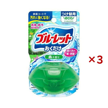 液体ブルーレットおくだけ つけ替用 森の香り 70ml×3セット 【ブルーレット】 トイレ用 掃除用品