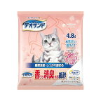 デオサンド 香りで消臭する紙砂 RefF ピュアフローラルの香り 猫用 4.8L