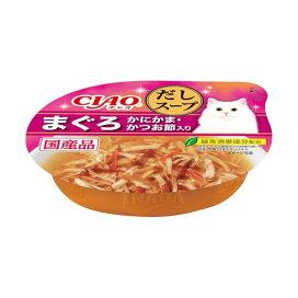 いなば チャオ このまま だしスープ まぐろ かにかま・かつお節入り 60g 【チャオシリーズ(CIAO)】 キャットフード(猫缶・パウチ・一般食)