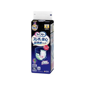 ライフリー ズレずに安心紙パンツ専用尿とりパッド 夜用スーパー 介護用おむつ 16枚入 【ライフリー　中度インナー】 尿とりパッド