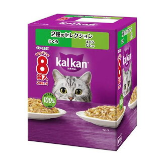 カルカン パウチ 2種のセレクション まぐろ まぐろたい入り 成猫 キャットフード 60g...