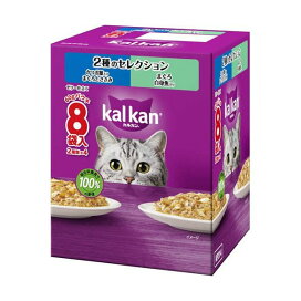 カルカン パウチ 2種セレクション かつお節入りまぐろささみ まぐろ白身 成猫 60g×8袋入 【カルカン パウチ】 キャットフード(ドライフード・総合栄養食)