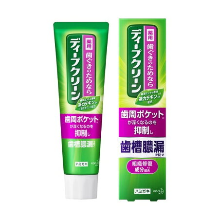 ディープクリーン 薬用ハミガキ 100g 【ディープクリーン】 歯磨き(ハミガキ) / レギュラータイプ / ひきしめ塩 / つや美白 / 口臭ケア