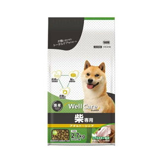 ウェルケア 柴専用 アダルト〜シニア 2.7kg 【ウェルケア(WellCare)】 プレミアム・ド...