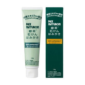 パックスナチュロン 緑茶石けんはみがき 120g 【パックスナチュロン(PAX NATURON)】 歯磨き(ハミガキ)