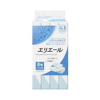 エリエール ティシュー ソフトパック 160組*8個入 【エリエール】 ティッシュ