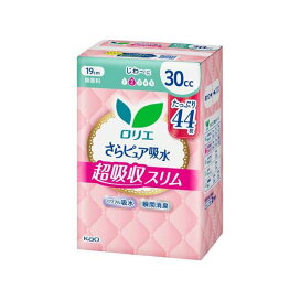 ロリエ さらピュア吸水 超吸収スリム 30cc スーパージャンボ 44枚入 【ロリエ】 尿もれ用シート・パッド