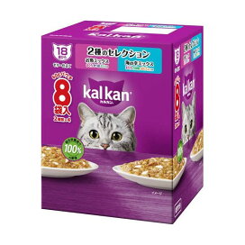 カルカン パウチ １８歳 ２種まぐろかつおたい まぐろ白身ほたてだし キャットフード 60g×8袋入 【カルカン パウチ】 キャットフード(ドライフード・総合栄養食)