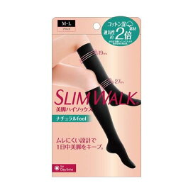 スリムウォーク 美脚ハイソックス ナチュラルfeel M-L 1足 【スリムウォーク】 靴下(ソックス)
