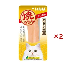 いなば 焼ささみ かつお味 1本入×2本セット 【焼ささみ】 キャットフード(猫缶・パウチ・一般食)