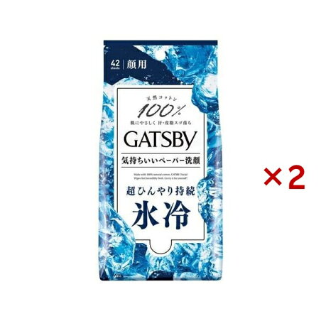 ギャツビー フェイシャルペーパー アイスタイプ 42枚入×2セット 【GATSBY(ギャツビー)】 男性化粧品(メンズコスメ) 洗顔