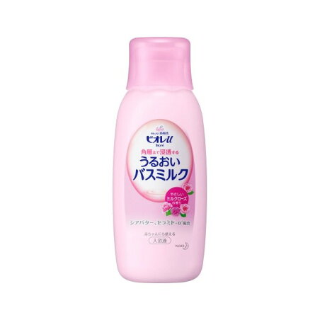 ビオレu角層まで浸透バスミルク 本体 (600ml) 【ビオレU(ビオレユー)】 入浴剤 / パウダリー / ローズ