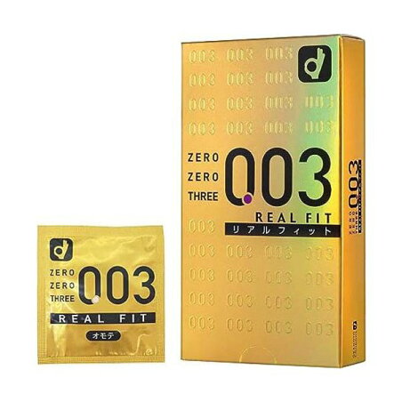 コンドーム ゼロゼロスリー003 リアルフィット2000 10コ入 【ゼロゼロスリー(003)】 コンドーム 薄さ・厚さ