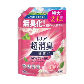 レノア 超消臭 抗菌 柔軟剤 みずみずしく香るフローラルブーケの香り 特大 詰め替え 745ml 【レノア超消臭】 柔軟剤