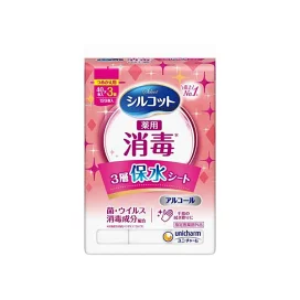 シルコット 消毒 ウェット アルコールタイプ 詰替 ユニチャーム 40枚×3個入 【シルコットウェット】 除菌