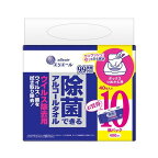 エリエール 除菌できるアルコールタオル ウイルス除去用 ボックスつめかえ用 40枚入*10個パック
