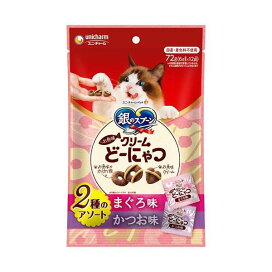 銀のスプーン お魚味クリーム どーにゃつ 2種アソート まぐろ＆かつお味 6g×12袋入 【銀のスプーン おやつ】 猫用おやつ