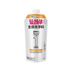 メンズビオレ ONE オールインワン 髪肌なめらかタイプ つめかえ用 340ml 【メンズビオ...