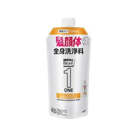 メンズビオレ ONE オールインワン 髪肌なめらかタイプ つめかえ用 340ml 【メンズビオレ】 ボディソープ(ボディシャンプー)