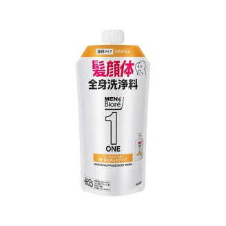 メンズビオレ ONE オールインワン 髪肌なめらかタイプ つめかえ用 340ml 【メンズビオ...