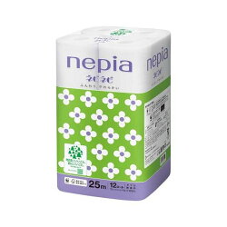 ネピア ネピネピ トイレットペーパー ダブル 無香料 25m×12ロール 【ネピア(nepia)】...