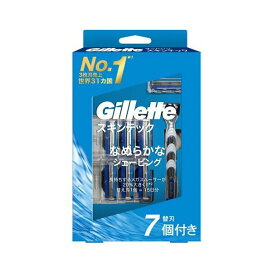 ジレット マッハシン スキンテック 髭剃り カミソリ 【Gillette】 本体＋替刃7個付 / 本体＋替刃11個付