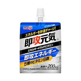 即攻元気ゼリー エネルギー＆マルチビタミン マスカット風味 180g*6袋入 【即攻元気】 ゼリー飲料