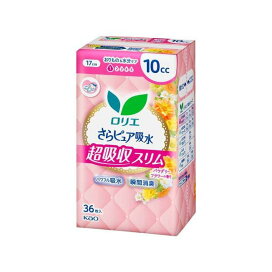 ロリエ さらピュア吸水 超吸収スリム 10cc パウダリーフラワーの香り 36枚入 【ロリエ】 尿もれ用シート・パッド