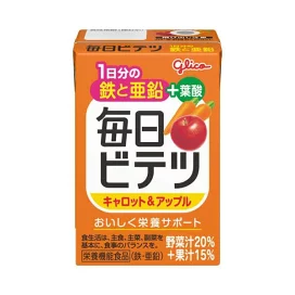 毎日ビテツキャロット&アップル 100ml×15本 栄養・美容系飲料