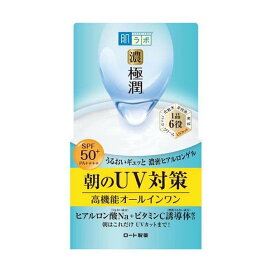 肌ラボ 極潤 UVホワイトゲル 90g 【肌研(ハダラボ)】 UV化粧下地 SPF30以上 オールインワンゲル 無香料 無着色 鉱物油フリー ロート製薬