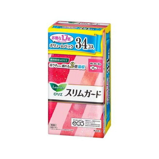 ロリエ スリムガード ボリュームパック 特に多い昼用 羽つき 34個入 【ロリエ】 ナプ...