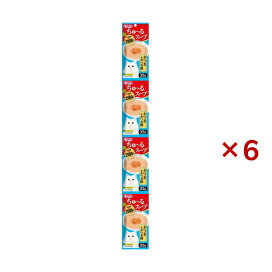 チャオ ちゅ〜るスープ かつお＆かつお節 35g*4連パック×6セット 【ちゅ〜る】 キャットフード(猫缶・パウチ・一般食)
