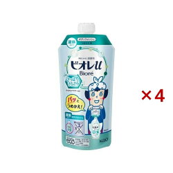 ビオレu ボディウォッシュ さっぱりさらさら つめかえ用 340ml×4セット 【ビオレU(ビ...