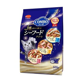 コンボ キャット シーフードアソート 600g(120g*5袋) 【コンボ(COMBO)】 キャットフード(ドライフード・総合栄養食)