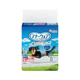 マナーウェア 男の子用 S トラッドテイスト 犬用 おむつ  ユニチャーム 46枚入 【マナーウエア】 老犬介護用 おむつ・トイレ用品