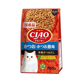 CIAOクランキー かつお・かつお節味 本格かつおだし 700g キャットフード(ドライフード・総合栄養食)