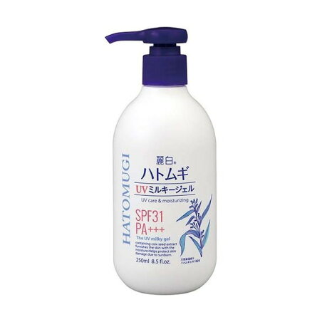 麗白 ハトムギUVミルキージェル 250ml 【麗白】 日焼け止め